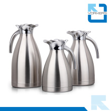 Venta caliente 1.0L / 1.5L / 2.0L de doble pared de acero inoxidable de agua jarra y café Carafe